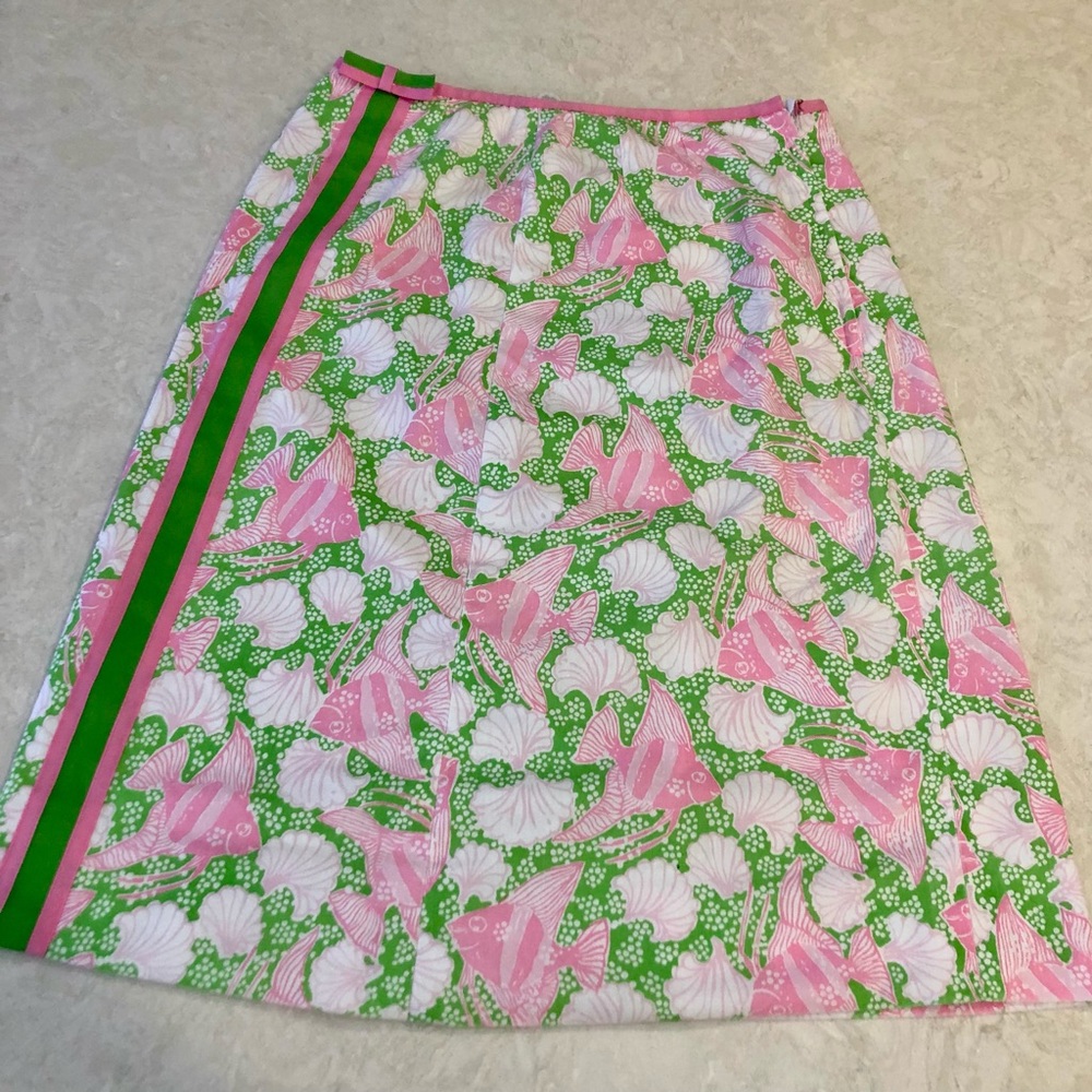 Lilly Pulitzer Vintage AKA Pink Green Skirt 4/6